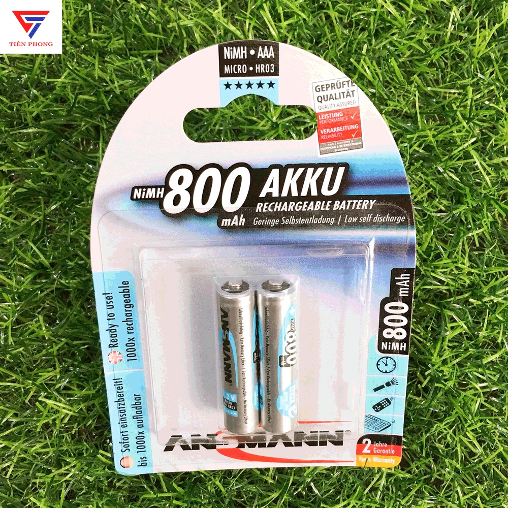 Pin sạc đũa AAA Ansmann 800mAh chính hãng