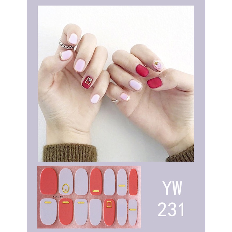 ⚜️Bộ miếng dán trang trí móng tay nghệ thuật phong cách Hàn Quốc