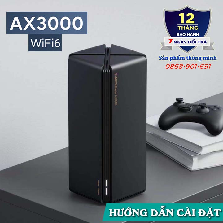 Bộ phát Wifi Router Xiaomi AX3000 băng tần kép - Wifi 6 3000Mbps - hỗ trợ Mesh - kết nối 128 thiết bị | BigBuy360 - bigbuy360.vn