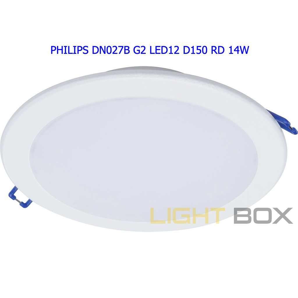 Âm trần Philips 14w tròn DN027B G2 Lỗ cắt phi 150