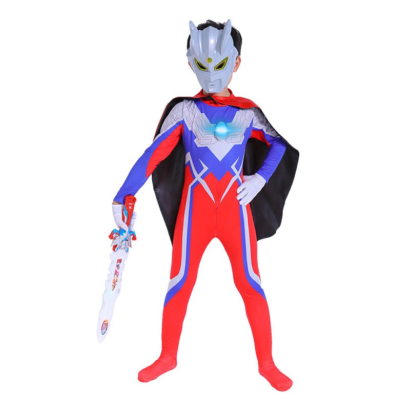 Bộ đồ hóa trang nhân vật siêu nhân Galaxy Tiga Ultraman cho bé trai