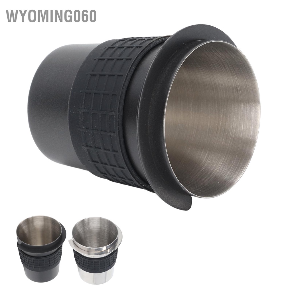 Cốc Pha Cà Phê Bằng Thép Không Gỉ 58mm Kèm Vòng Silicone