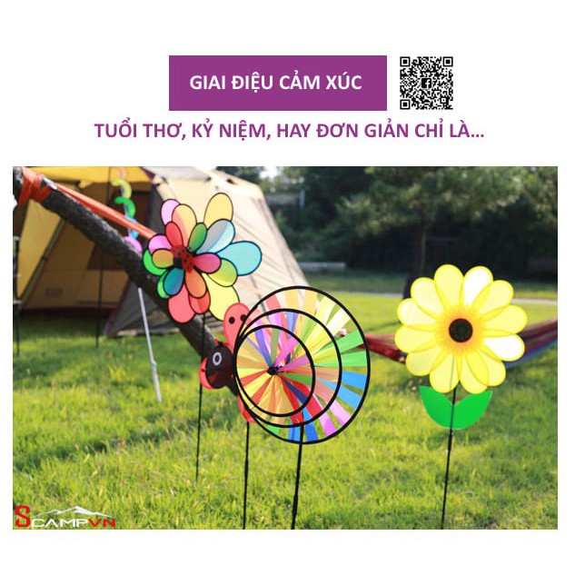 Chong chóng cầu vòng 3 tầng 7 màu CLS | BigBuy360 - bigbuy360.vn