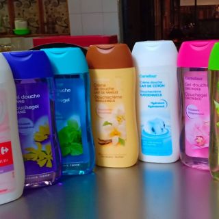 Sữa tắm CARREFOUR hàng Pháp-250ml ( nhiều mùi )