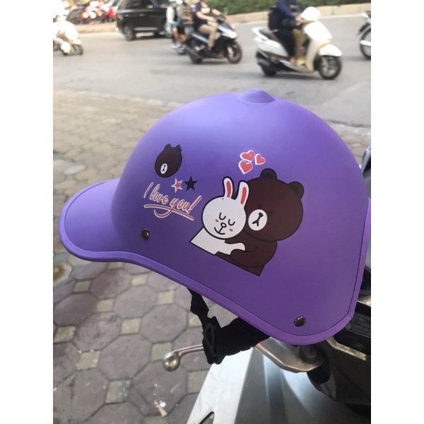 Mũ bảo hiểm thời trang lưỡi trai ,siêu rẻ,nhẹ , thoáng , mát cho cả nam  và nữ