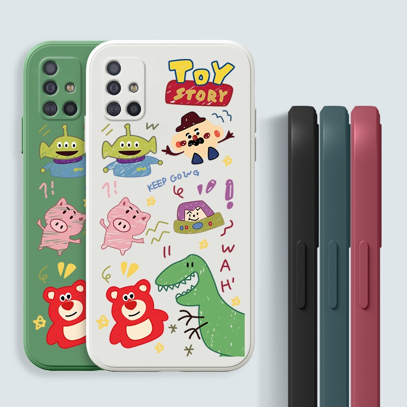 Ốp Điện Thoại Họa Tiết Hoạt Hình Toy Story Cho Samsung Galaxy A51 A71 M40S M31 M51 A10 A10S A20 A20S A30 A01CORE A215G Phone Casing  Silicon Fashion Camera Lens Protector Full Cover simple Liquid silicone Cases