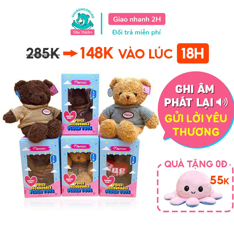 Gấu Bông Ghi Âm Nhại Giọng Nói Cao Cấp Gấu Bông Online - HÀNG MỚI VỀ
