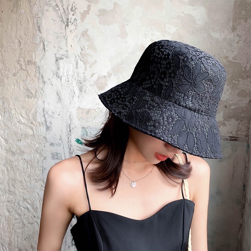 Mũ Ren Mỏng Chống Nắng Che Nắng Phong Cách Nhật Hàn Thời Trang Mùa Hè Cho Nữ