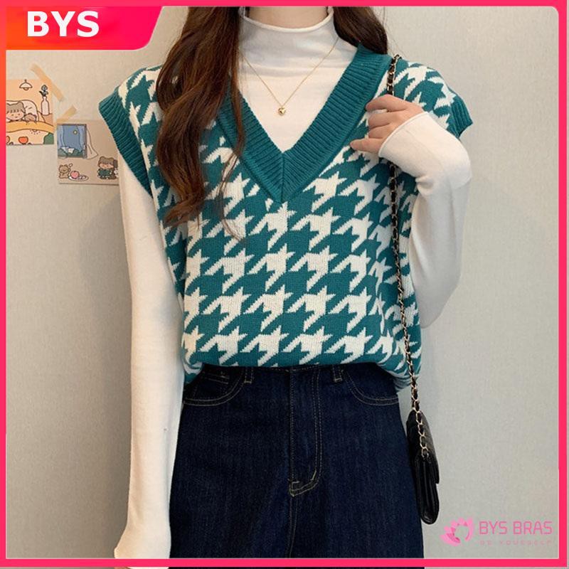Áo khoác dệt kim không tay thời trang thu đông cho nữ | BigBuy360 - bigbuy360.vn