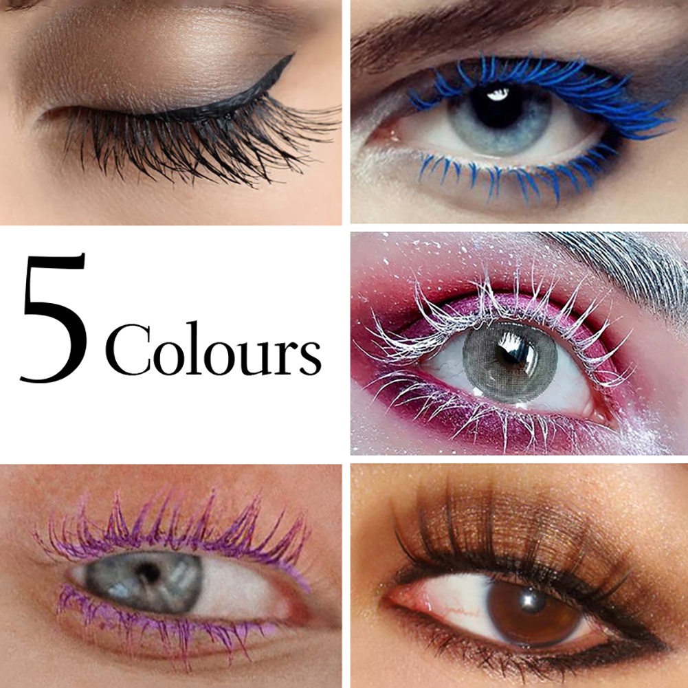 Hai Đầu Màu Mascara Dày Mi Uốn Chống Thấm Nước Bền Không Bị Lem Trắng Mascara Chân Mày Uni