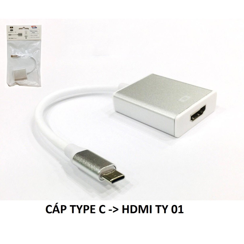 [Mã ELFLASH5 giảm 20K đơn 50K] CÁP CHUYỂN ĐỔI TỪ MÁY TÍNH CỔNG TYPE C SANG MÀN HÌNH CỔNG HDMI TY01 GIÁ CỰC RẺ