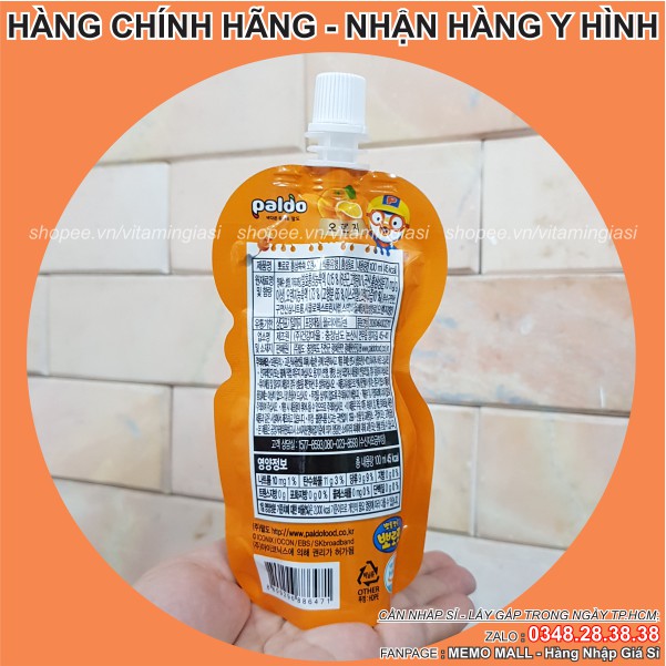 Nước Hồng Sâm Trái Cây Paldo Pororo Hàn Quốc cho trẻ em