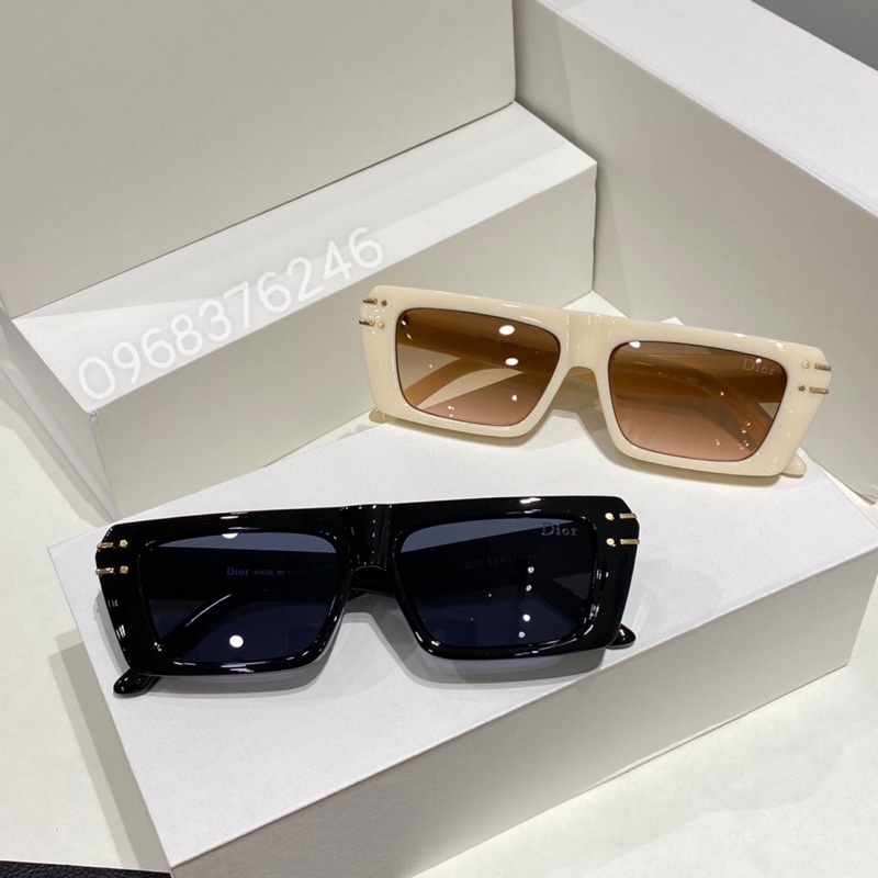 Kính mát nam nữ DIOR 2 màu đen trắng,kiểu dáng unisex,phong cách Italy hiện đại,trẻ trung.Chống UV400