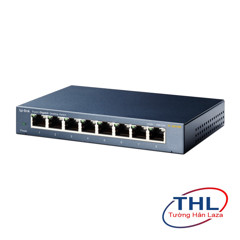 Bộ Chia Mạng Switch TP-Link TL-SG108 Vỏ thép 8 Cổng 10/100/1000Mbps - Hàng chính hãng