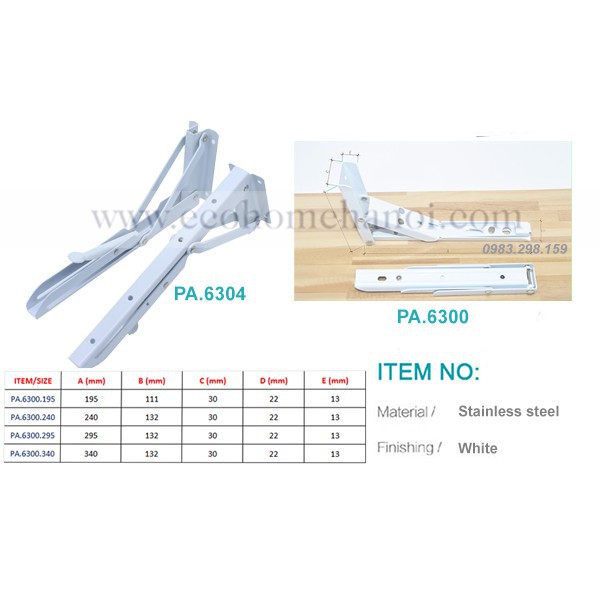 BẢN LỀ GẬP TREO TƯỜNG ( KE GẬP )