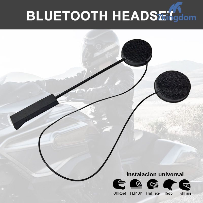 Bluetooth 4.1 EDR Chống nhiễu Tai Nghe Cho Xe Gắn Máy Đội Mũ Bảo Hiểm Cưỡi Hands Miễn Phí Headphone USB Sạc-7 Vương Quốc Anh