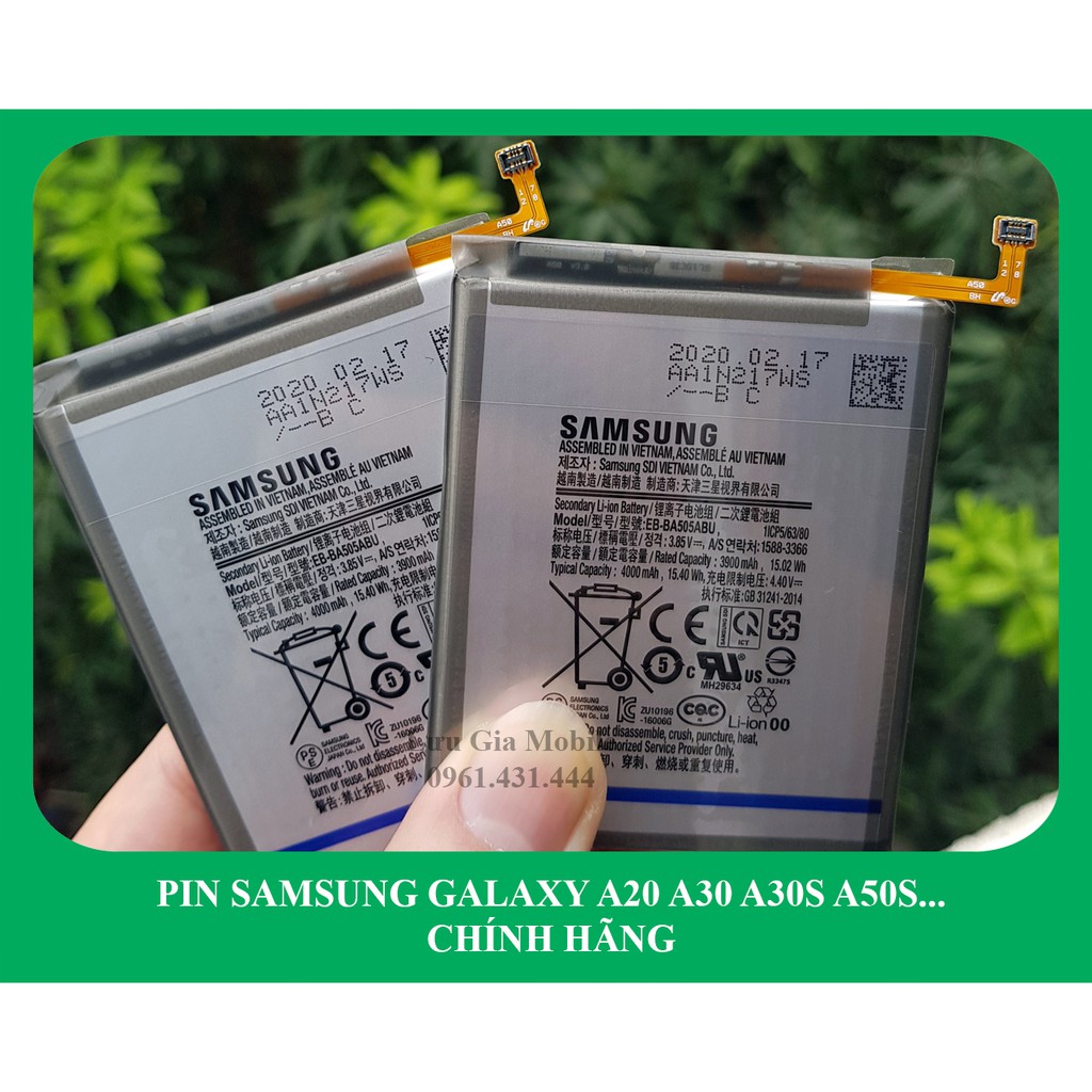 PIN SAMSUNG GALAXY A20 A30 A50 A30S A50S... CHÍNH HÃNG | Phát hiện fake đền 10 lần giá trị sản phẩm