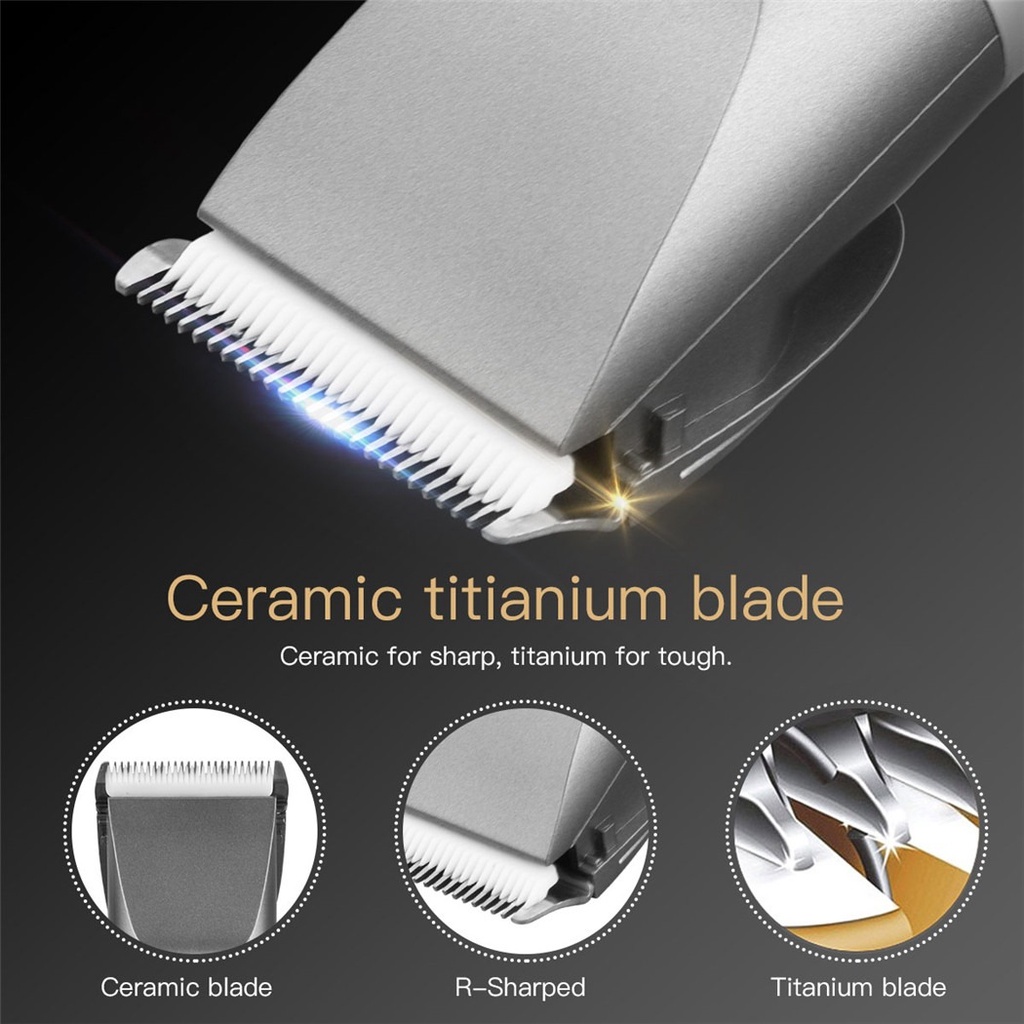 Máy cạo râu Cắt Tóc Chuyên Nghiệp Có Thể Sạc Lại Tiếng Ồn Thấp Dành Cho Người Lớn Và Trẻ Em