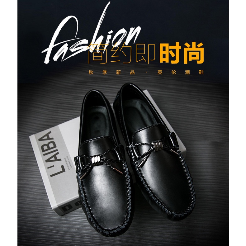 Giày lười da lộn thoáng khí phong cách Hàn Quốc cho nam