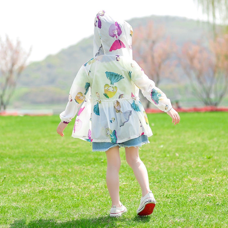 Áo Khoác Chống Nắng Mùa Hè Siêu Mỏng Thoáng Khí Dễ Thương Phong Cách Mới Bara Online ip Cho Bé Gái Sk