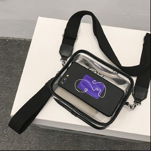 Túi Đeo Chéo Vai Hình Vuông Nhỏ Trong Suốt Phong Cách Nhật Bản Thời Trang Cho Nữ