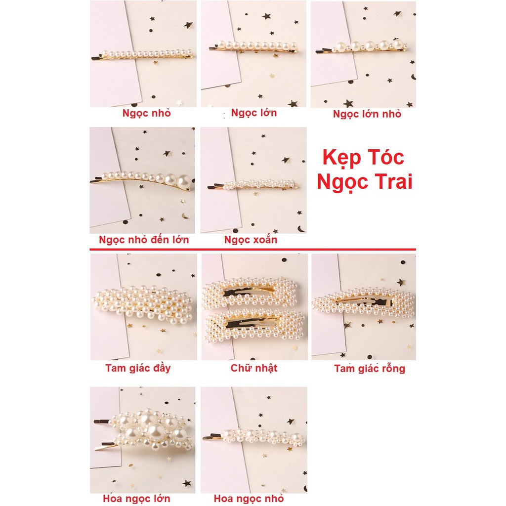 Kẹp Tóc Ngọc Trai Siêu Đẹp