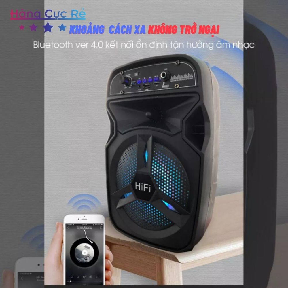 Loa kẹo kéo hát karaoke bluetooth không dây giá rẻ, mẫu BT06 mini cho gia đình - Shop Hàng Cực Rẻ