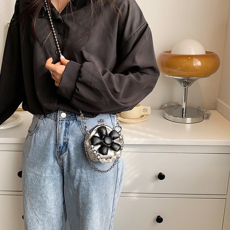 Túi Đeo Chéo Mini Họa Tiết Hoa Ba Chiều Phong Cách Mới 2022