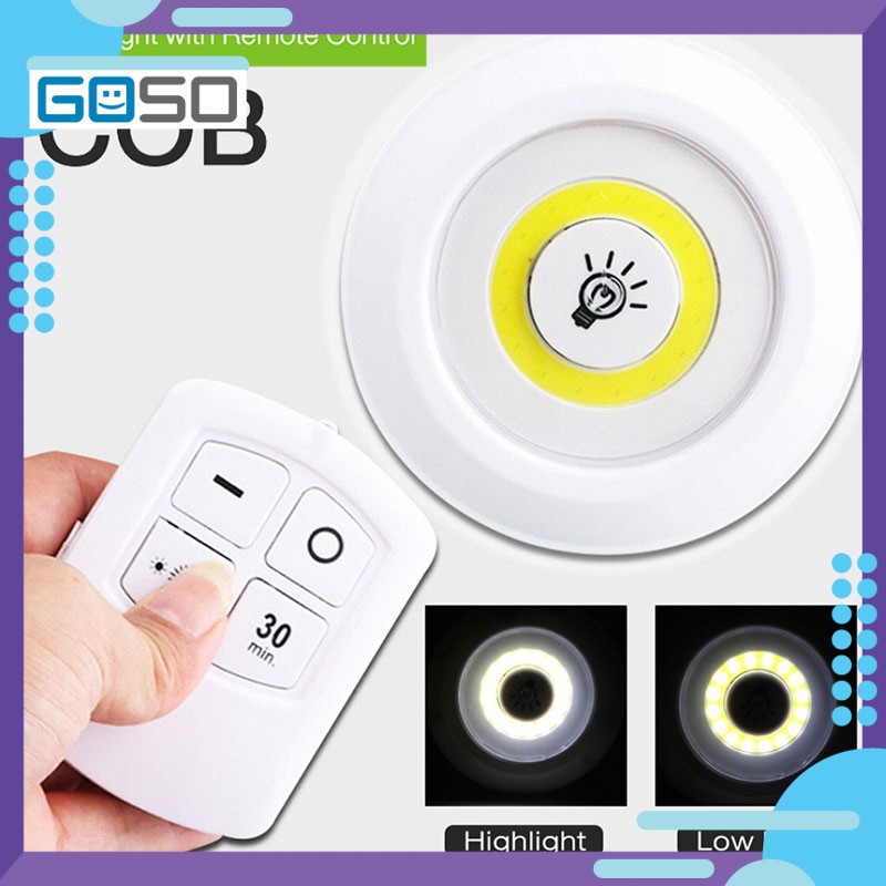 [GOSO] Bộ 3 Đèn LED Dán Tường Điều Khiển Từ Xa