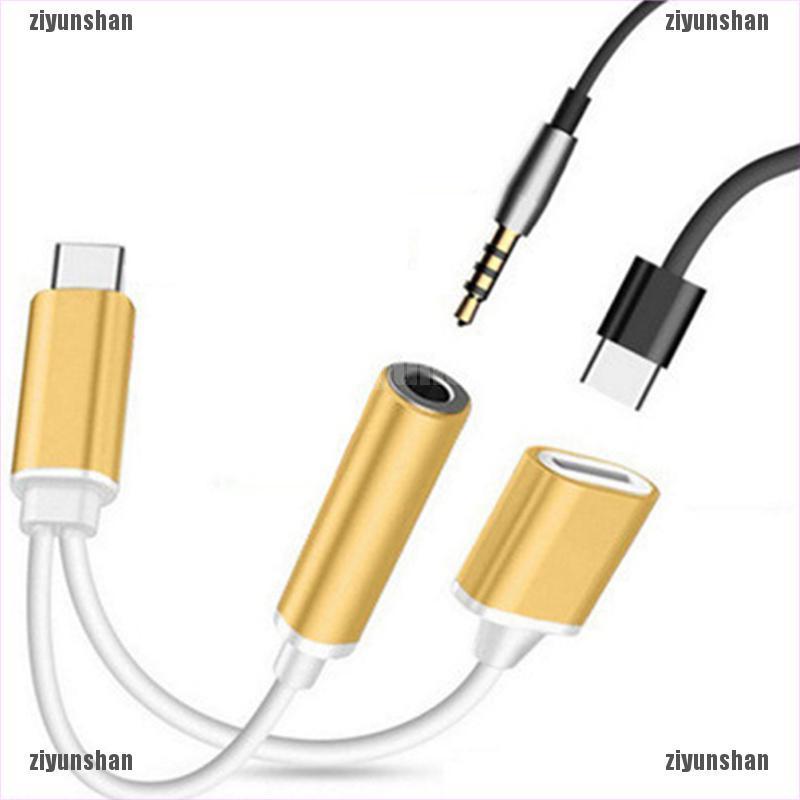 Cáp Chuyển Đổi Usb Type C Sang 3.5mm 2 Trong 1 Tiện Dụng