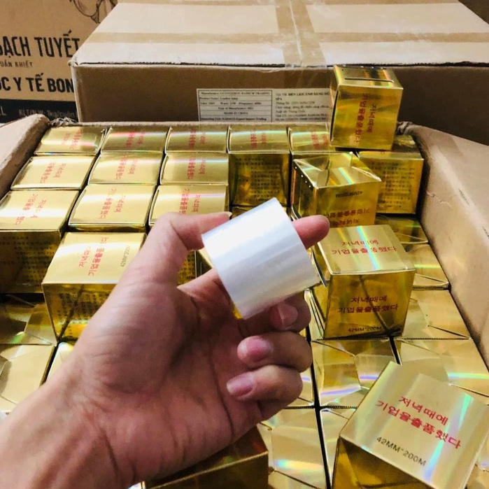 Cuộn nilong hàn quốc dễ bám, màng Niong ủ tê lông mày, môi, mí kích thước 4,2mm, 6mm x (200m/cuộn)