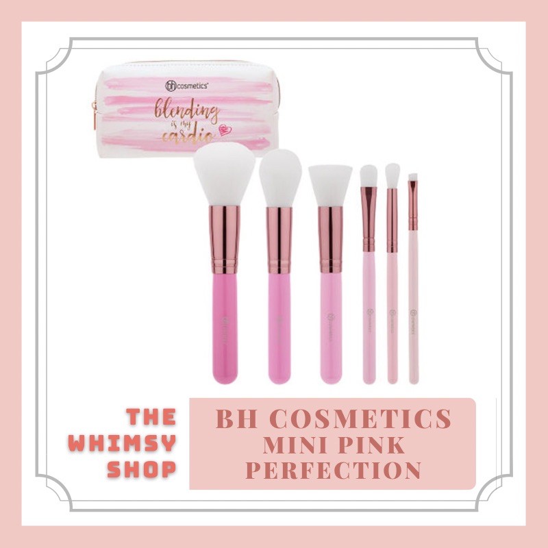 [BHCOSMETICS] BỘ CỌ MINI PINK PERFECTION 6c KÈM TÚI