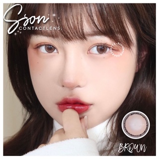 [ TỔNG HỢP NÂU 02 ] Lens giãn mini tây brown -Kính áp tròng (có cận tùy độ)