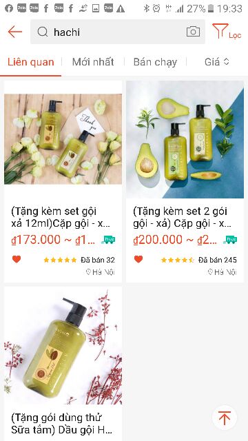 DẦU GỘI HACHI ARGAN DÀNH CHO TÓC HƯ TỔN GIÁ RẺ