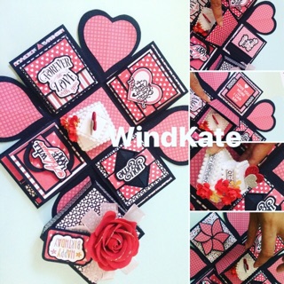 Hộp quà sinh nhật - Love box hoa hồng