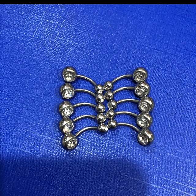 Sét 10 khuyên rốn basic trắng