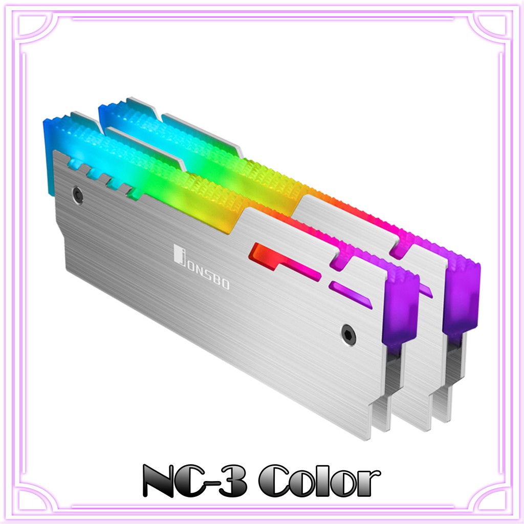 Bộ Tản Nhiệt Ram Nc-3 Rgb Tự Động Bằng Nhôm Abs Thay Đổi Màu Sắc Cho Pc Ddr2 Ddr3 Ddr4 Ddr5 | BigBuy360 - bigbuy360.vn