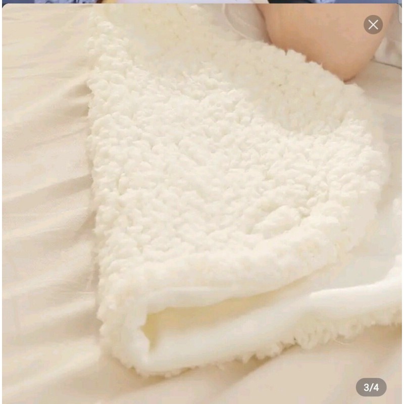 CHĂN QUẤN DẠNG KHĂN Ủ KÉN NHỘNG LÔNG CỪU CAO CẤP ( 0-3 tháng tuổi)