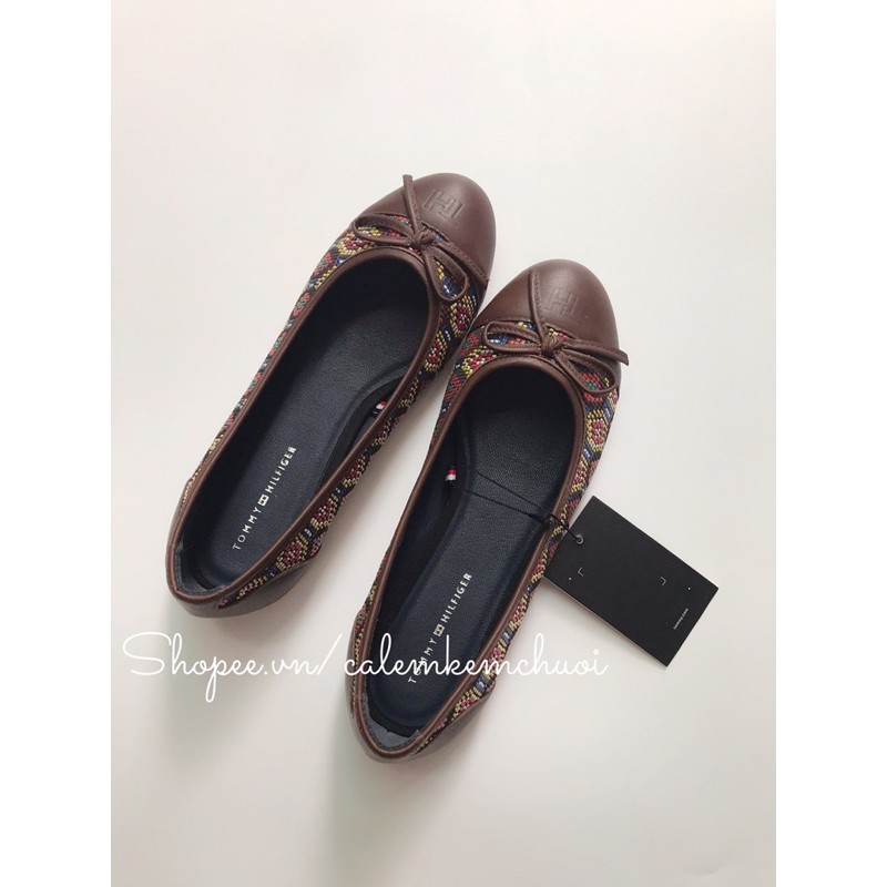 Giày bệt thổ cẩm da thật | BigBuy360 - bigbuy360.vn