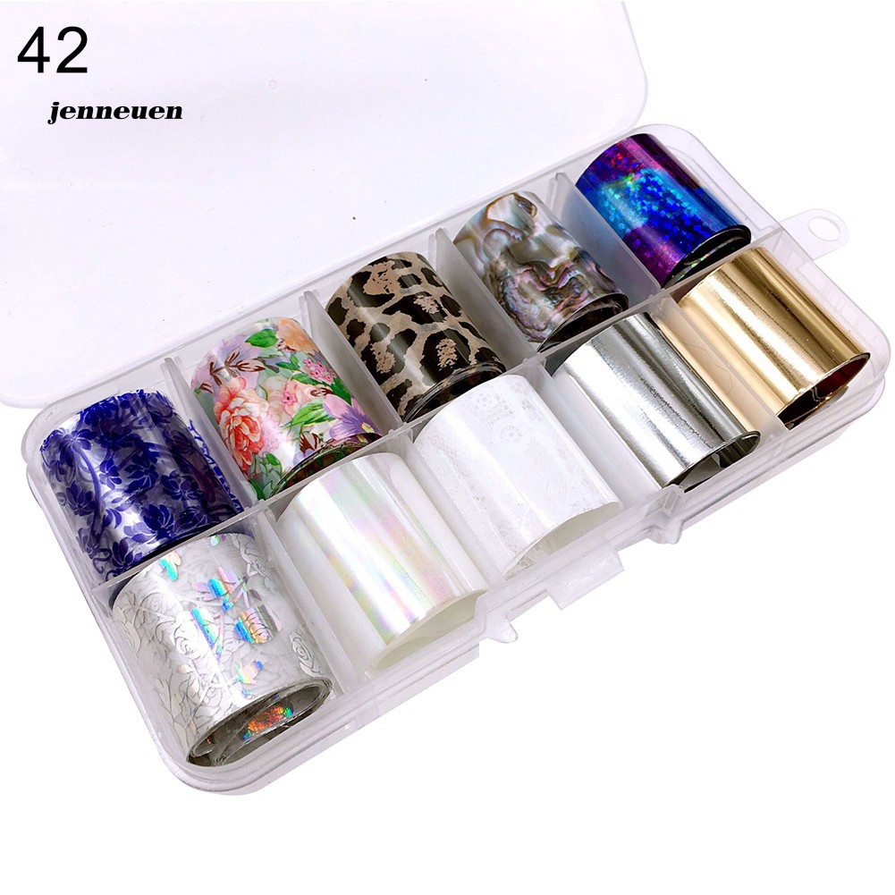 [Hàng mới về] Set 10 Cuộn Giấy Dán Trang Trí Móng Nghệ Thuật