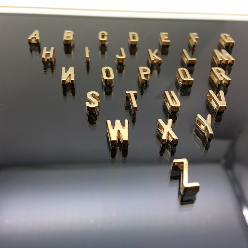 Vòng cổ mặt dây hình chữ cái và trái tim gồm 26 chữ cái tùy chọn thời trang giản dị