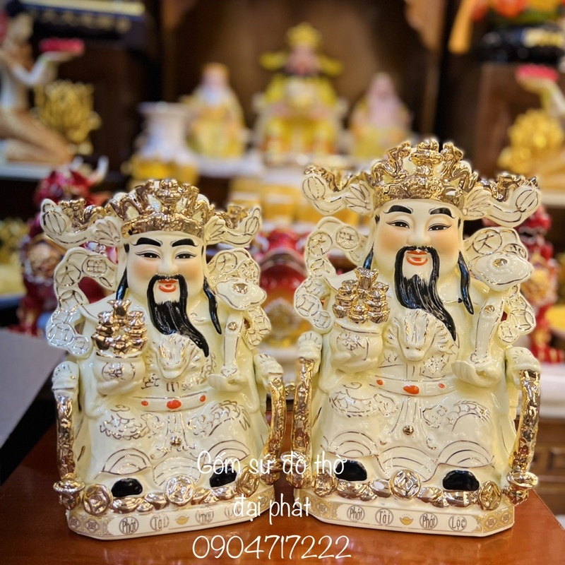 Tượng thần tiền sứ, quan thần Lộc , Ông thần phát màu vàng ngà đủ cỡ
