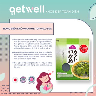 RONG BIỂN KHÔ WAKAME TOPVALU 50G