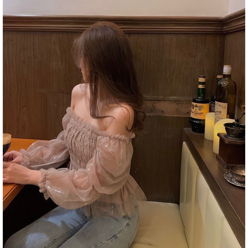 Áo voan trễ vai sexy