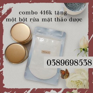 ❤️FREESHIP❤️COMBO TÁI TẠO + DƯỠNG DA SÂM NHUNG HANDMADE_HŨ20GR