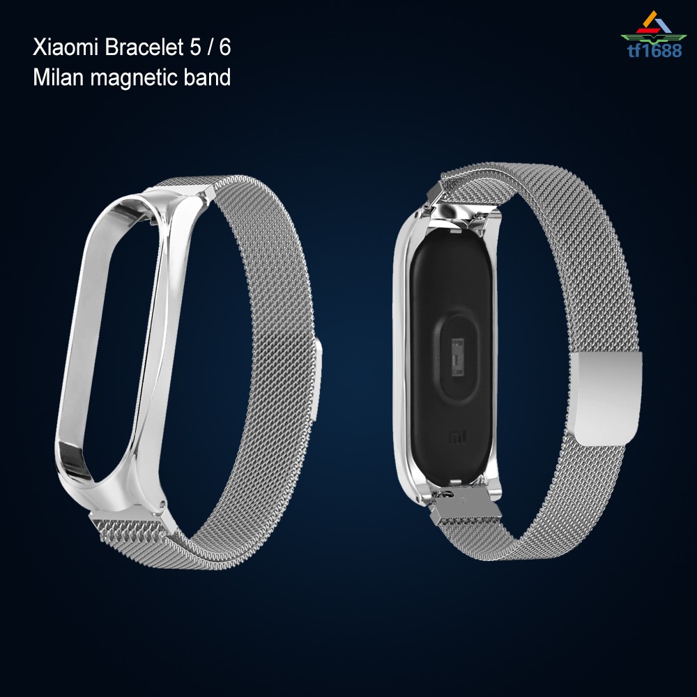 Dây Đeo Thay Thế Chất Liệu Thép Không Gỉ Cho Mi Band 5 / 6 T16