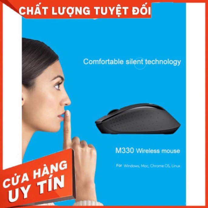 ✅ Blackhole Chuột không dây M330 với USB nhận tín hiệu 2.4GHz dùng trong nhà ✅