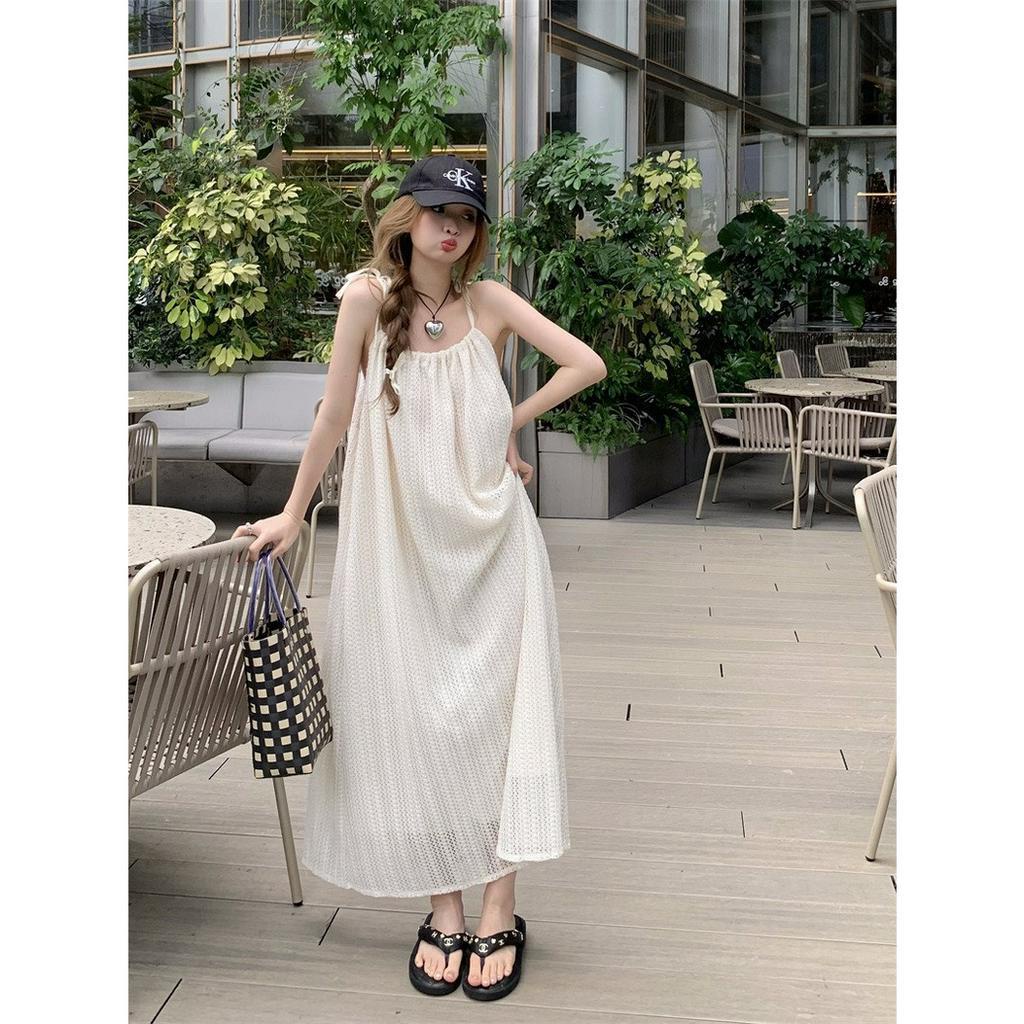 ĐẦM MIDI KEM SUÔNG XỐP RÚT 2 DÂY (TH)
