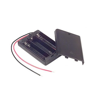 HỘP ĐẾ PIN 3AA (CÓ NẮP)