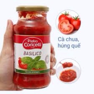 Sốt mì ý Pietro Coricelli Basilico 350g